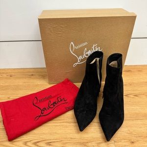 Louboutin black kitten heel Kate booties size 6.5